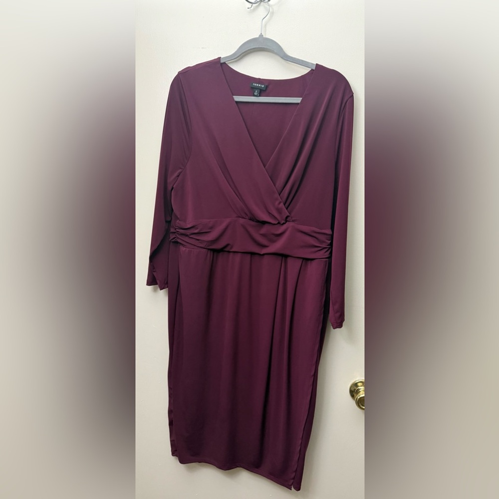 Elegant Burgundy Dress by Torrid 2x